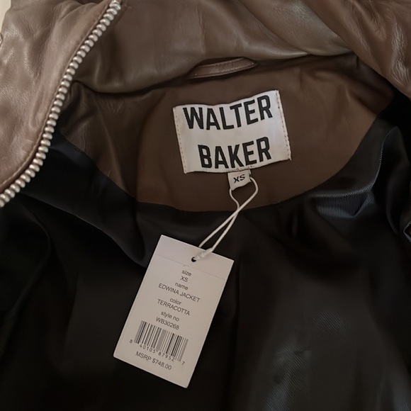 Walter Baker Edwina Puffer Jacket in Terracotta Brand New with tags NWT - Picture 3 of 4